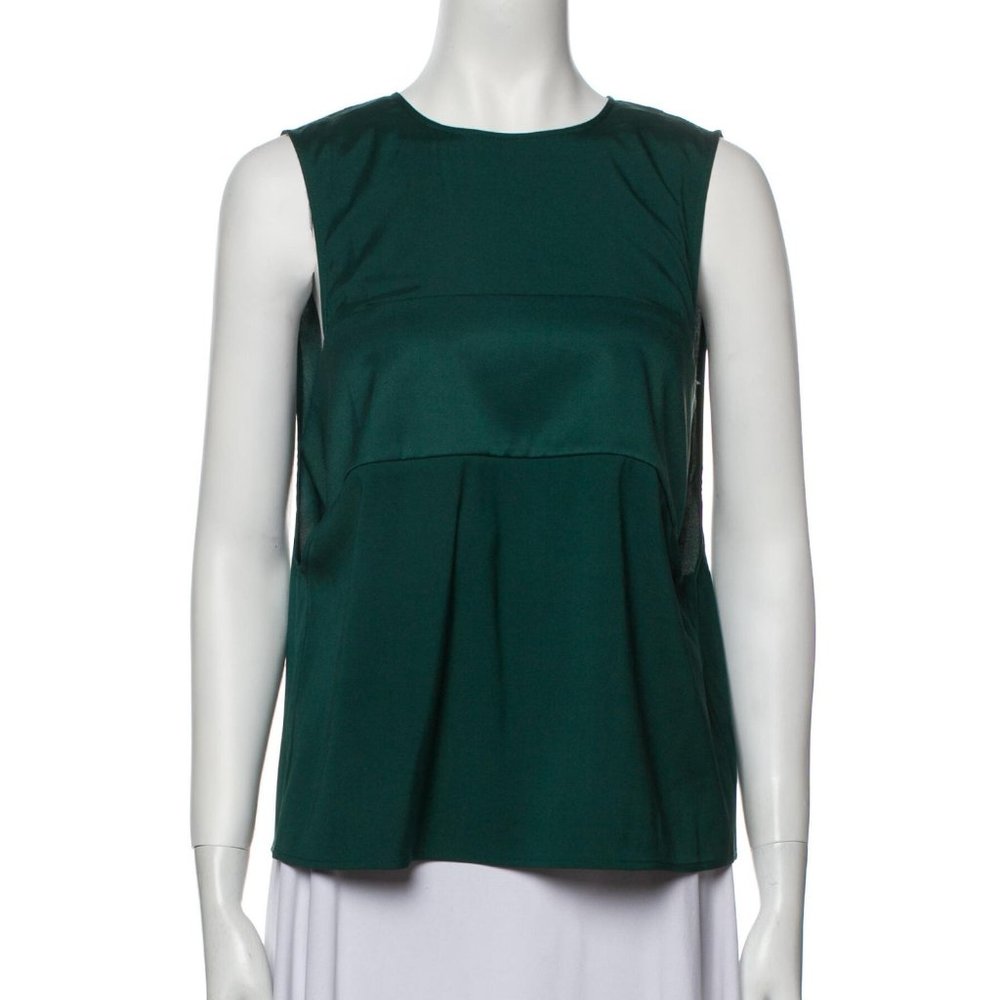 T by Alexander Wang Green Tank Top